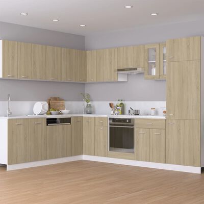 vidaXL Oven Cabinet Lyon Sonoma Oak 60x46x81.5 cm Engineered Wood, sonoma oak vidaXL Oven Cabinet Lyon Sonoma Oak 60x46x81.5 cm Engineered Wood