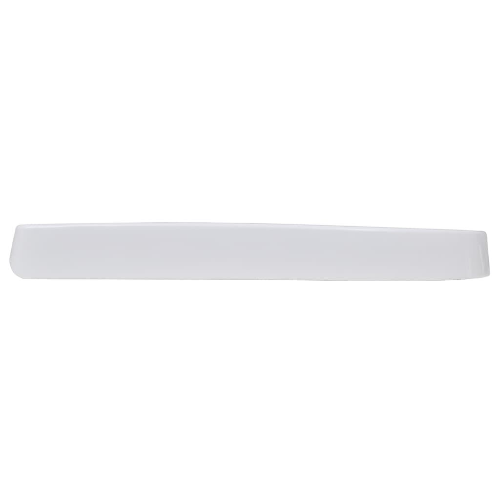 vidaXL Toilet Seats with Soft Close Lids 2 pcs Plastic White