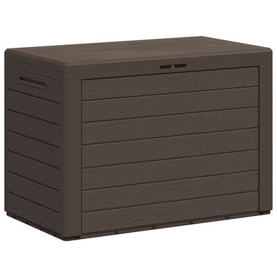 vidaXL Garden Storage Box Brown 78x44x55 cm, brown vidaXL Garden Storage Box Brown 78x44x55 cm