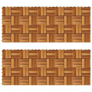 Decking Tiles 30 x 30 cm Acacia Set of 20