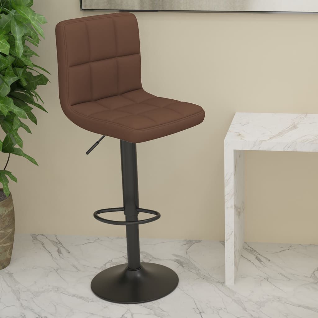 vidaXL Bar Stool Brown Fabric