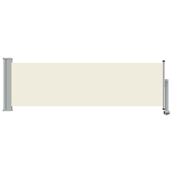 vidaXL Patio Retractable Side Awning 80x300 cm Cream