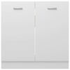 vidaXL Sink Bottom Cabinet Lyon White 80x46x81.5 cm Engineered Wood