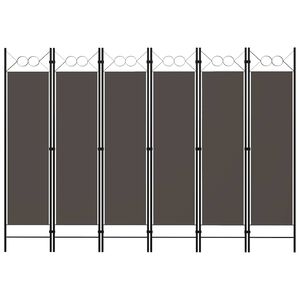 vidaXL 6-Panel Room Divider Anthracite 240x180 cm