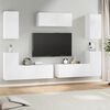 vidaXL 7 Piece TV Cabinet Set White Engineered Wood