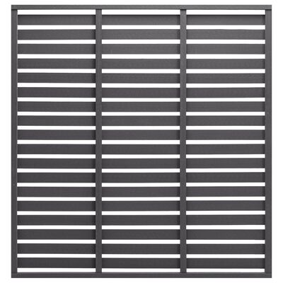 vidaXL Fence Panel WPC 180x180 cm Grey, grey vidaXL Fence Panel WPC 180x180 cm Grey
