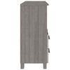 vidaXL Sideboard HAMAR Light Grey 85x35x80 cm Solid Wood Pine
