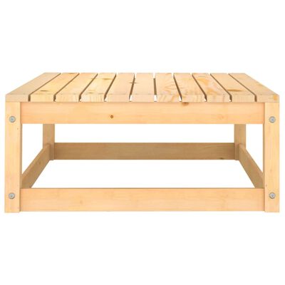 vidaXL 3 Piece Garden Lounge Set with Cushions Solid Pinewood, natural vidaXL 3 Piece Garden Lounge Set with Cushions Solid Pinewood