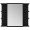 vidaXL 3 Piece Bathroom Furniture Set Black Engineered Wood