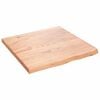 vidaXL Wall Shelf Light Brown 60x60x(2-4) cm Treated Solid Wood Oak