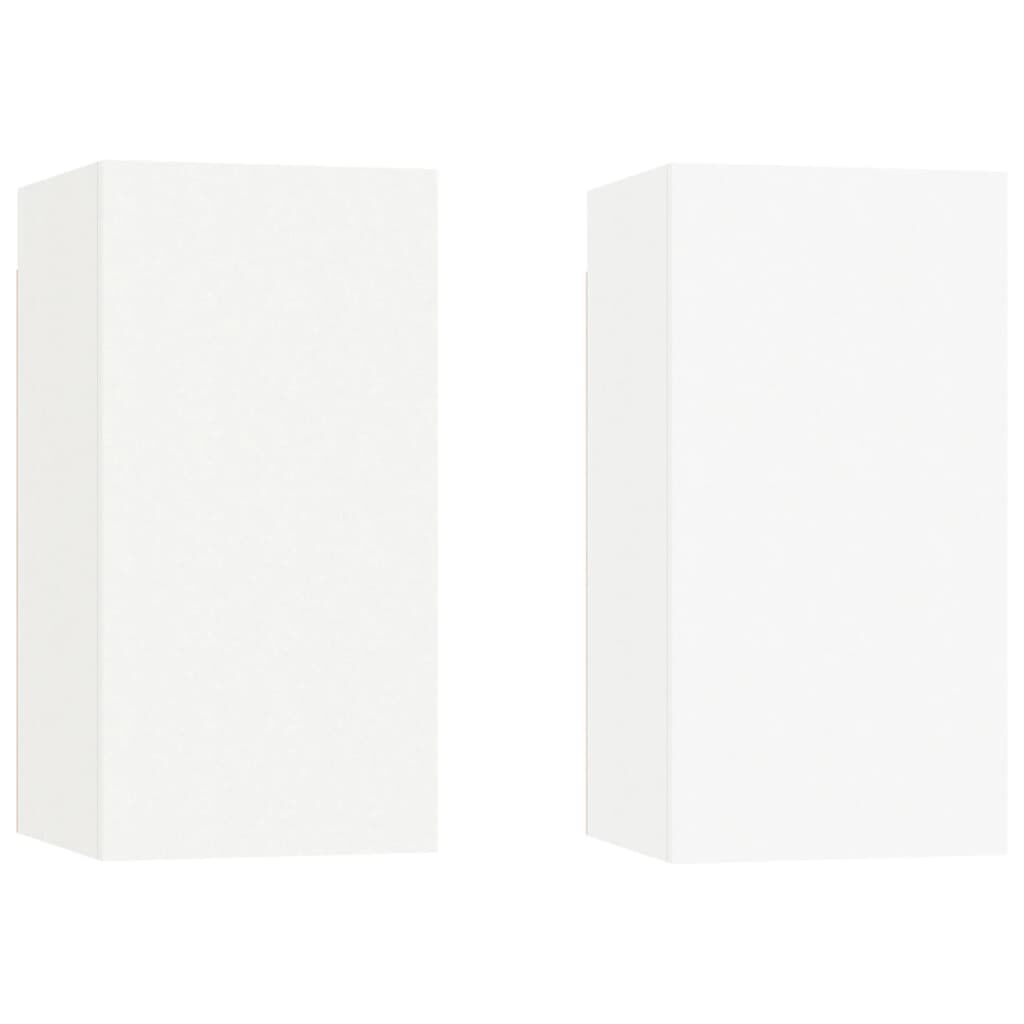 vidaXL TV Cabinets 2 pcs White 30.5x30x60 cm Engineered Wood