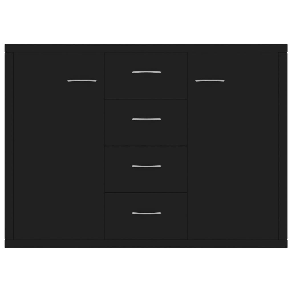 vidaXL Sideboard Black 88x30x65 cm Engineered Wood