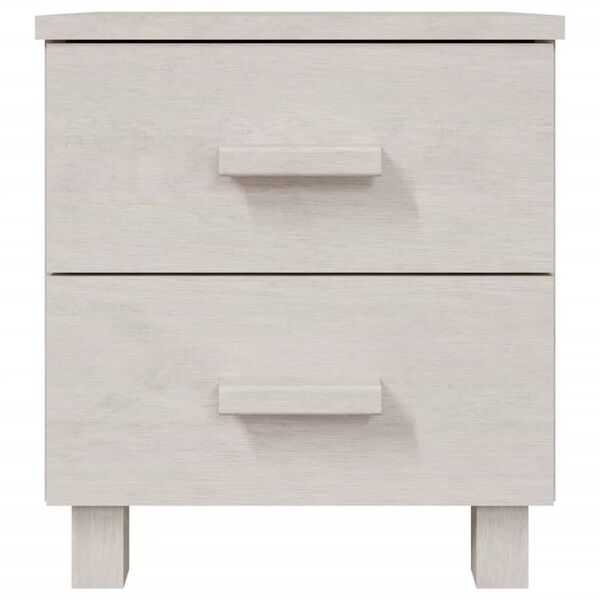 vidaXL Bedside Cabinets HAMAR 2 pcs White 40x35x44.5 cm Solid Wood