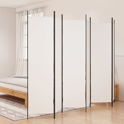 vidaXL 6-Panel Room Divider White 300x200 cm Fabric, white vidaXL 6-Panel Room Divider White 300x200 cm Fabric