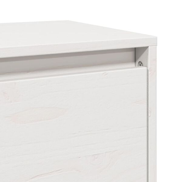 vidaXL Wall Cabinet White 45x30x35 cm Solid Pinewood