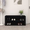 vidaXL Shoe Rack Black 100x35x45 cm Engineered Wood