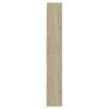 vidaXL Book Cabinet Sonoma Oak 67x24x161 cm Engineered Wood