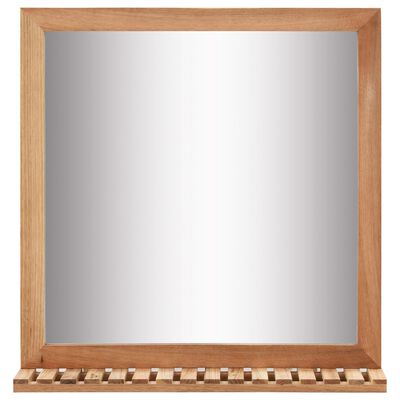 vidaXL Bathroom Mirror 60x12x62 cm Solid Walnut Wood,  vidaXL Bathroom Mirror 60x12x62 cm Solid Walnut Wood