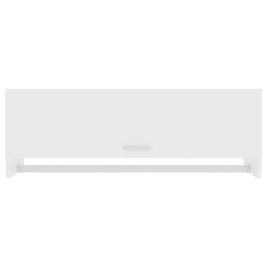 vidaXL Wardrobe White 100x32.5x35 cm Engineered Wood