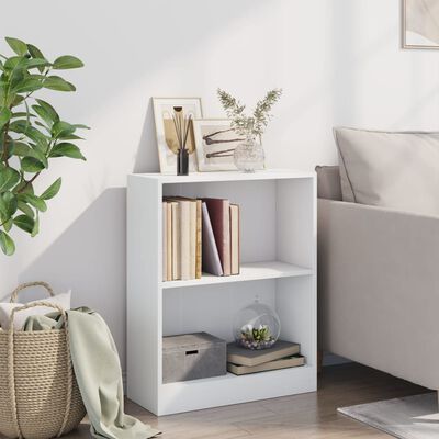 vidaXL Bookshelf White 60x24x76 cm Engineered Wood, white vidaXL Bookshelf White 60x24x76 cm Engineered Wood