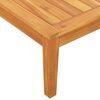 vidaXL Garden Bench with Table Cream White Cushions Solid Acacia Wood