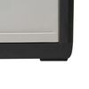 vidaXL Garden Storage Cabinet with 2 Shelves Black and Grey