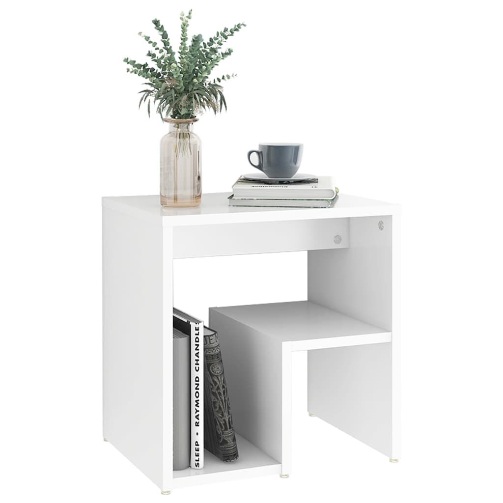 vidaXL Bed Cabinets 2 pcs White 40x30x40 cm Engineered Wood