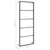 vidaXL Towel Rack Black 45x10x115 cm Steel
