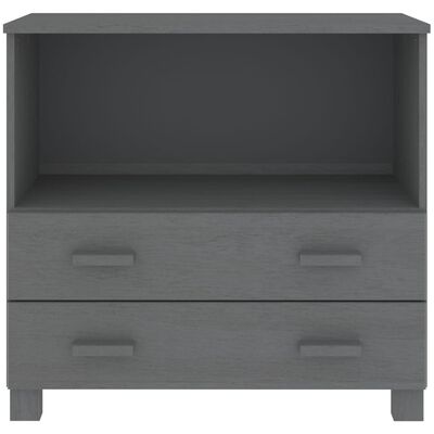 vidaXL Sideboard HAMAR Dark Grey 85x35x80 cm Solid Wood Pine, dark grey vidaXL Sideboard HAMAR Dark Grey 85x35x80 cm Solid Wood Pine