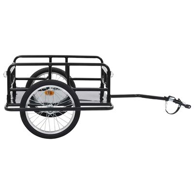 vidaXL Bike Trailer 130x73x48.5 cm Steel Black,  vidaXL Bike Trailer 130x73x48.5 cm Steel Black