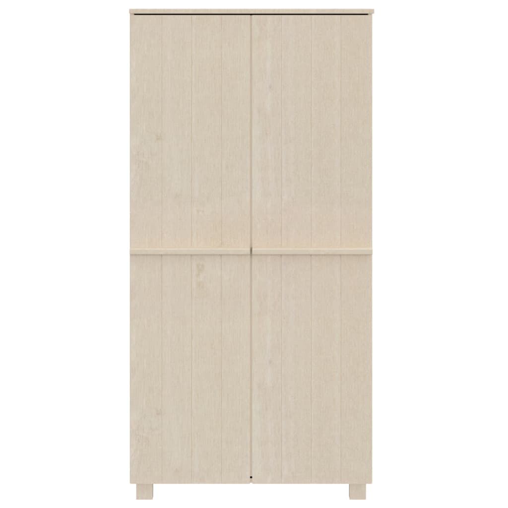 vidaXL Wardrobe HAMAR Honey Brown 89x50x180 cm Solid Wood Pine