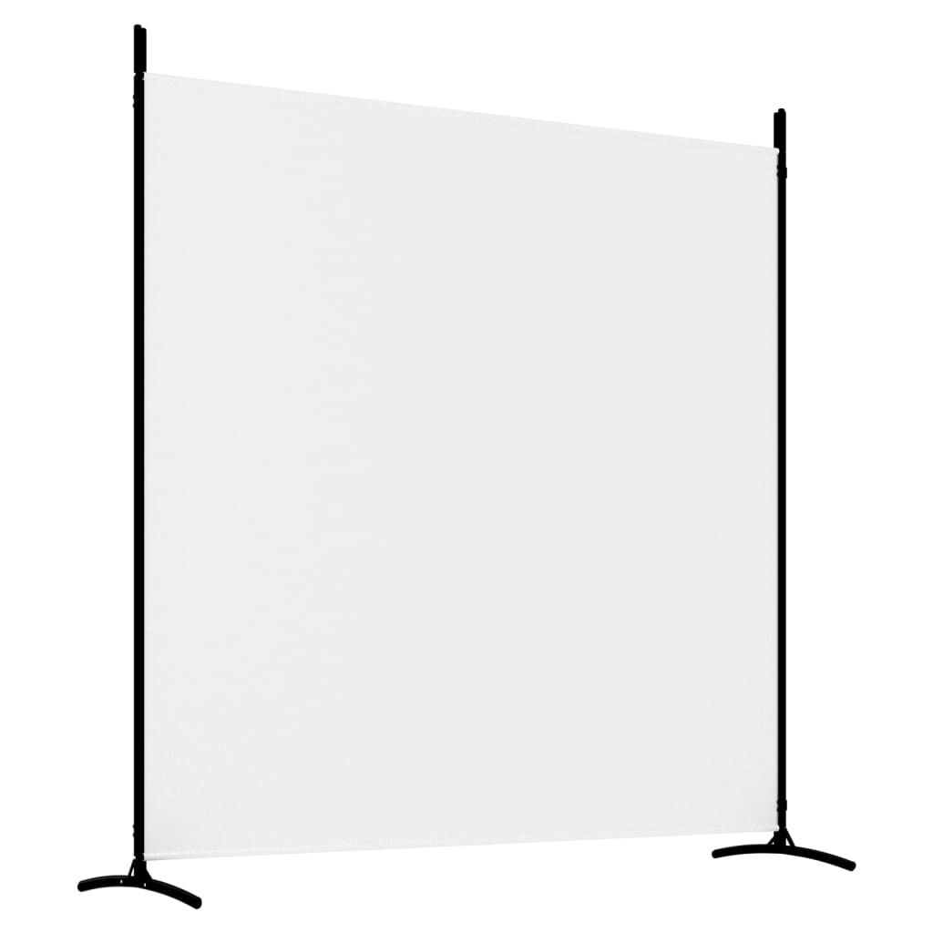 vidaXL 3-Panel Room Divider White 525x180 cm Fabric