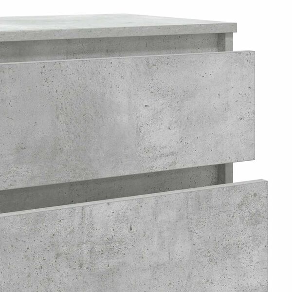 vidaXL Drawer Cabinet Concrete Grey 60x36x103 cm Engineered Wood