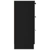 vidaXL Sideboard Black 60x30x70 cm Engineered Wood