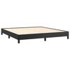 vidaXL Bed Frame without Mattress Black 180x200 cm Super King Faux Leather