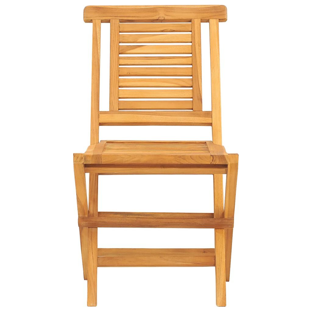vidaXL Folding Garden Chairs 2 pcs 47x63x90 cm Solid Wood Teak