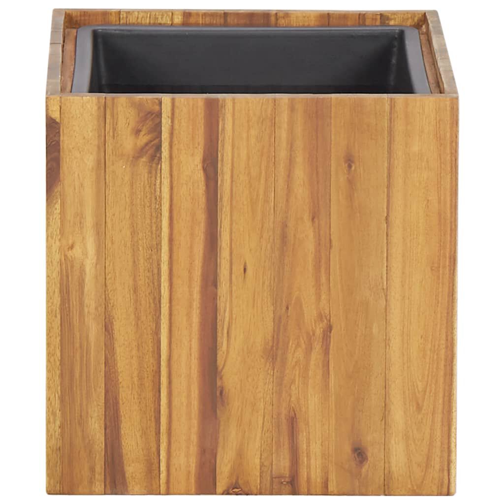 vidaXL Garden Raised Bed Pot 33.5x33.5x33.5 cm Solid Acacia Wood