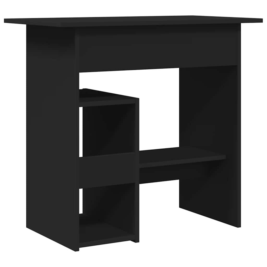 vidaXL Desk Black 80x45x74 cm Engineered Wood