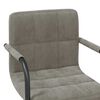 vidaXL Swivel Dining Chairs 2 pcs Light Grey Velvet