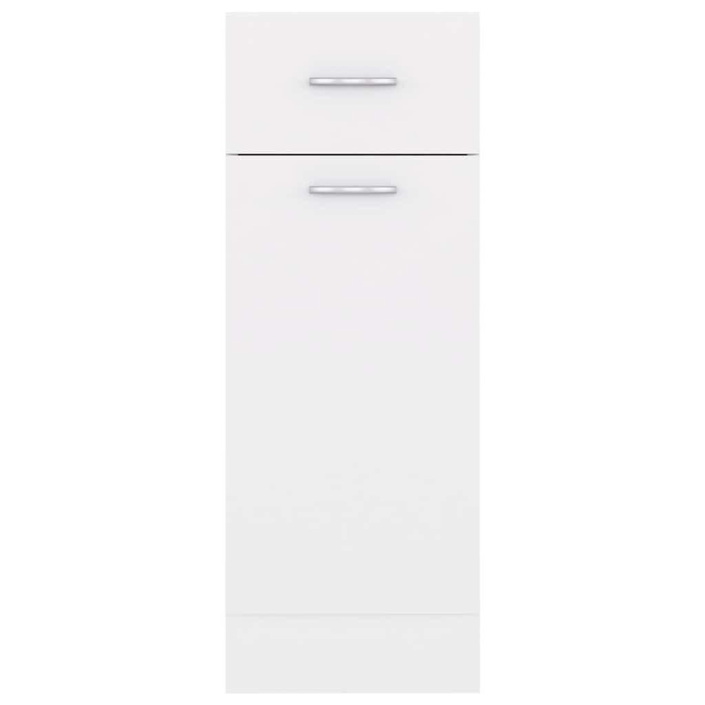 vidaXL Drawer Bottom Cabinet Lyon White 30x46x81.5 cm Engineered Wood