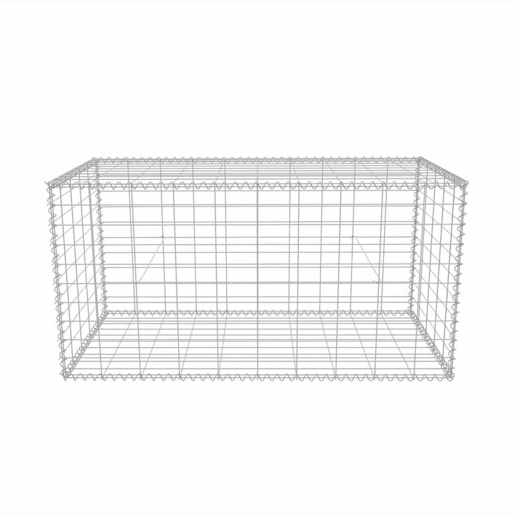 vidaXL Gabion Basket Galvanised Steel 100x50x50 cm