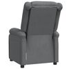 vidaXL Recliner Chair Grey Faux Leather