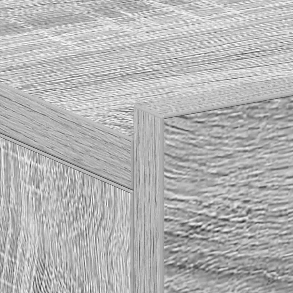 vidaXL Floating Nightstands 2pcs Grey Sonoma 40x30x15cm Engineered Wood