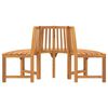 vidaXL Half Round Tree Bench &Oslash;160 cm Solid Wood Eucalyptus