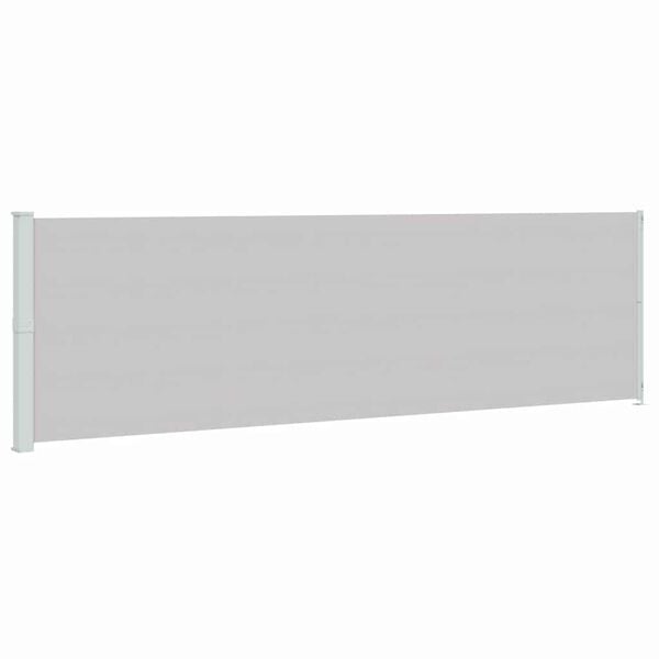 vidaXL Patio Retractable Side Awning 180x600 cm Grey