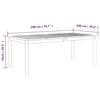 vidaXL 7 Piece Garden Dining Set Solid Wood Acacia Grey