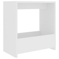 vidaXL Side Table White 50x26x50 cm Engineered Wood, white vidaXL Side Table White 50x26x50 cm Engineered Wood