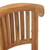vidaXL Bar Chair Solid Teak Wood