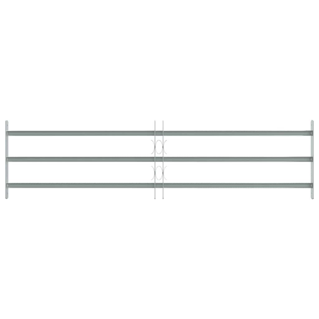 Adjustable Security Grille for Windows with 3 Crossbars 1000-1500 mm