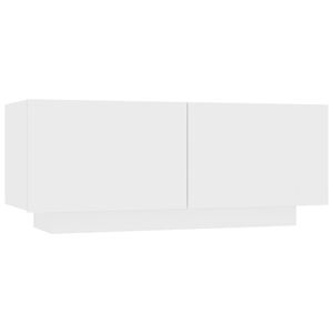 vidaXL Bedside Cabinet White 100x35x40 cm Engineered Wood